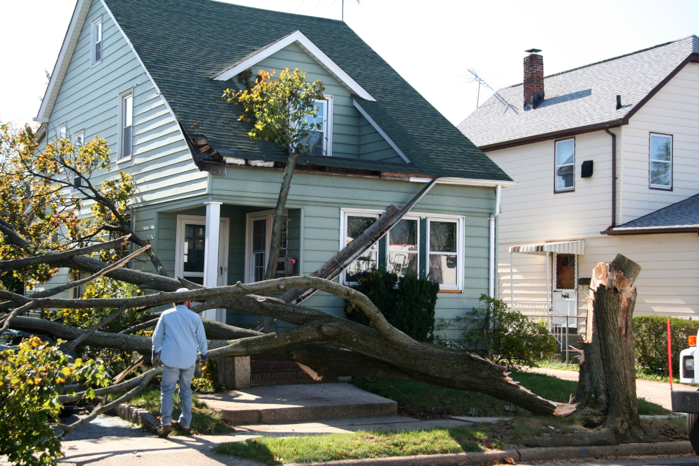Storm damage restoration