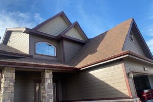 House with roof replacement