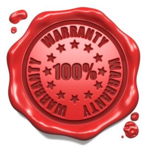 Red warranty wax seal